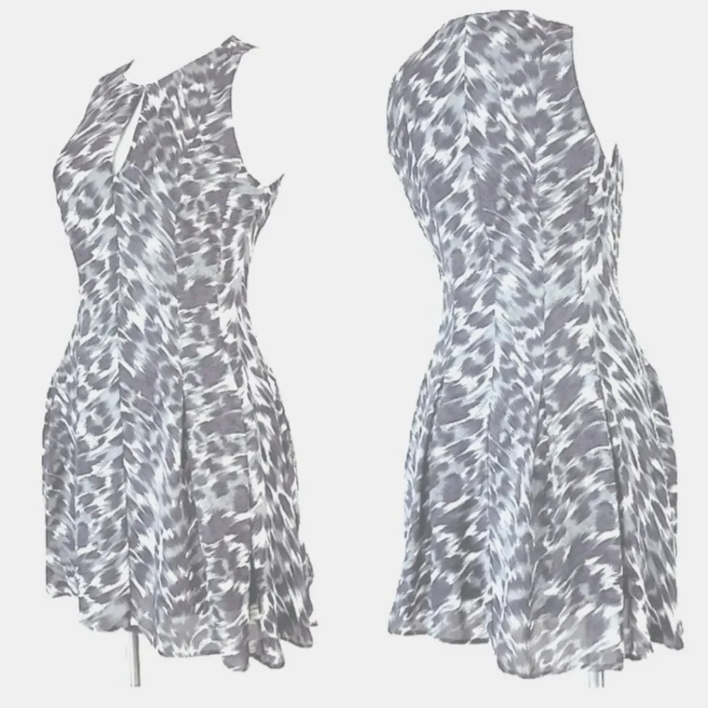 Joie L 100% silk Fit & Flare Keyhold Skater Dress - Picture 1 of 9